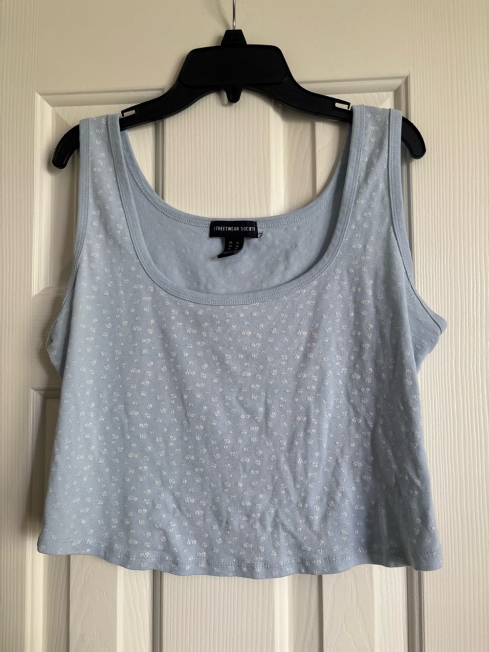 Streetwear Society Pale Blue Daisy Tank Top